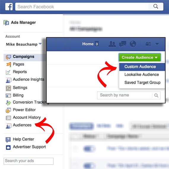 Facebook Using the List Upload Feature