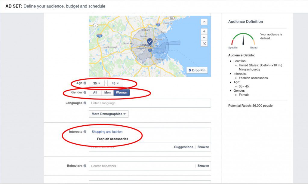 Stack Targeting Options To Target People