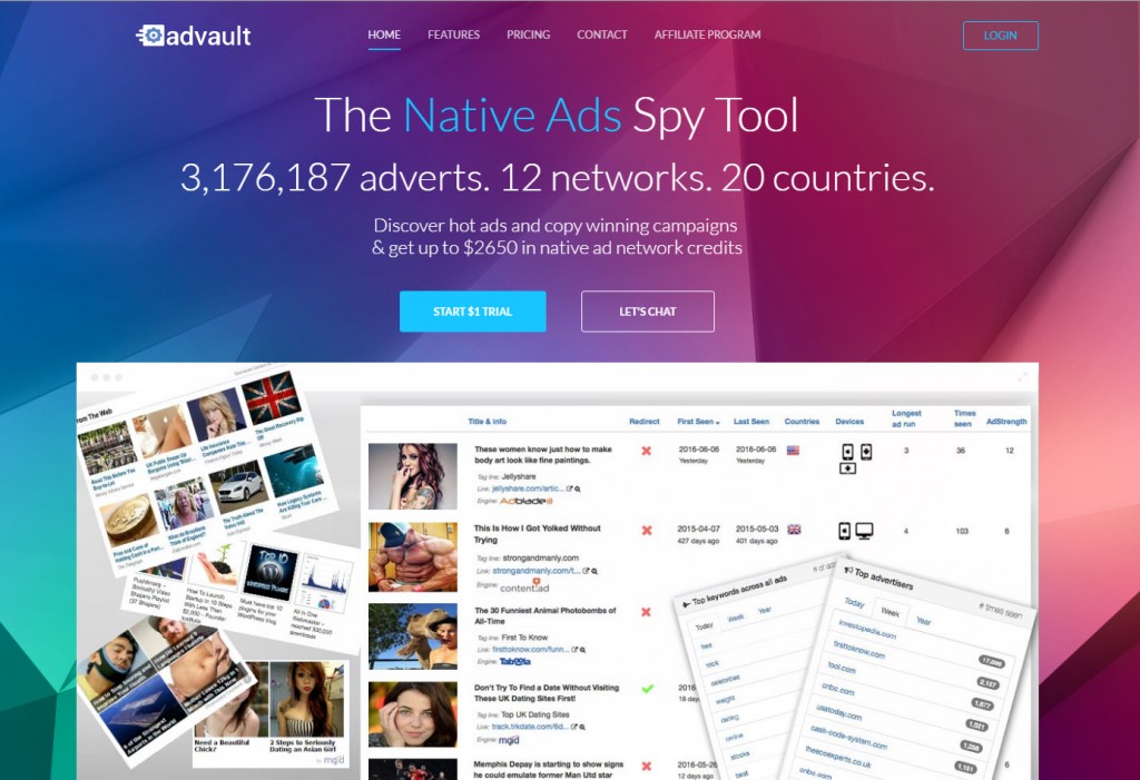 Advault Software for Profitable Native Ad Campaigns 